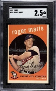 1959 Topps Roger Maris #202 SGC 2.5 Graded - Picture 1 of 2