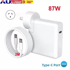 PD 87W USB C Power Adapter Charger Type C Cord for Apple Macbook Air Pro Laptop - Picture 1 of 17