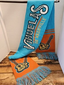 Vihuels Nashville Scarf,Guitars, Fringe,Warm,Blue, Orange Souvenir - Picture 1 of 4