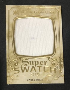 2015-16 Leaf ITG Used Super Swatch Silver /25 Carey Price #SS-08