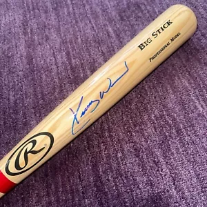 PIPISTRELLO Rawlings firmato KERRY WOOD (Cubs) Beckett testimone (BAS) - Foto 1 di 5