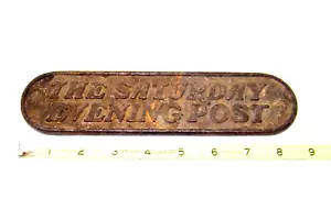 Cast Iron Ladies Home Journal/ Saturday Evening Post News Stand Paperweight - Picture 1 of 4