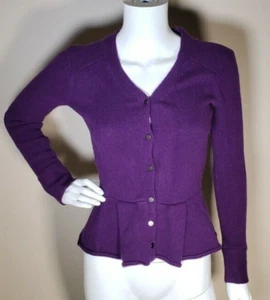 Robert Rodriguez maglione cardigan donna misto lana maglia viola taglia extra small - Foto 1 di 12