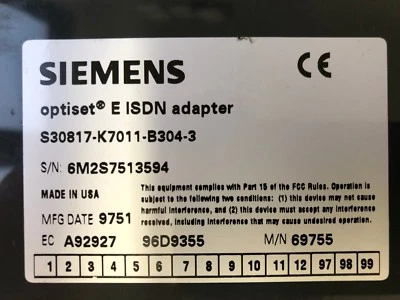 Siemens Hicom Hipath Optiset E ISDN Adapter  - Bild 1 von 2