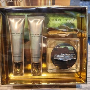 Nature Republic Ginseng Königsseide wässrige Augencreme mit Creme Spezialset - Bild 1 von 8