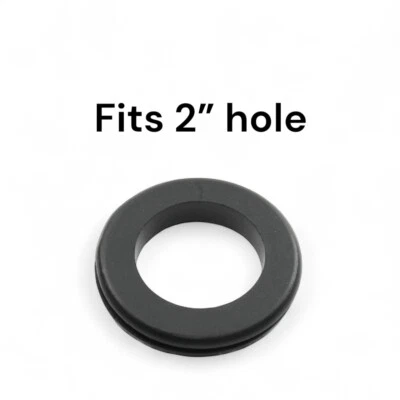 DANGOODBUY Rubber Grommet Fits 2" Has 1 1/2" Center Hole, 3/32" panel thickness