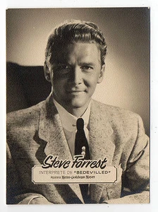 1950s Spanish Rollfilm Film Star Card US Film & TV The Baron Actor Steve Forrest - Picture 1 of 2