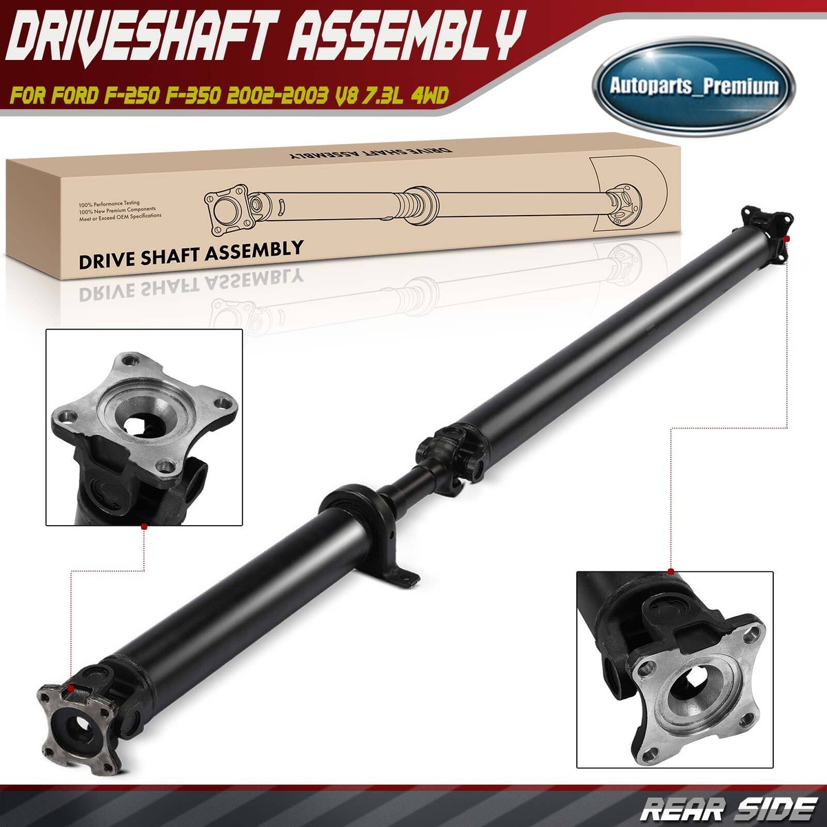 Kit Cojinete Portaeje Ford F250 Kit De Cojinete De Soporte Y Junta En U  Para Ford F250 F350 Super Duty 4x4 – Transmisión Trasera Repuesto Eje Cardan  Ford Diésel 7.3