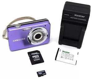 Samsung ST30 Compact CCD Digital Camera 10.1MP 3x Optical Zoom (Purple) - Bundle - Picture 1 of 19