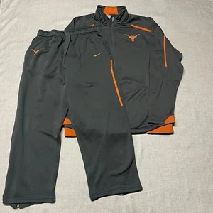 Texas Longhorns Sweat Suit Mens XL Grey Sweats Nike Team College Pants Jacket - Picture 1 of 24