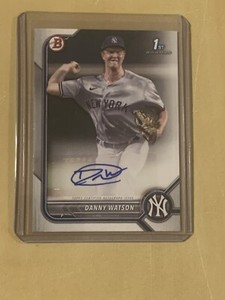 2022 1st Bowman Autograph Danny Watson New York Yankees Prospect Auto