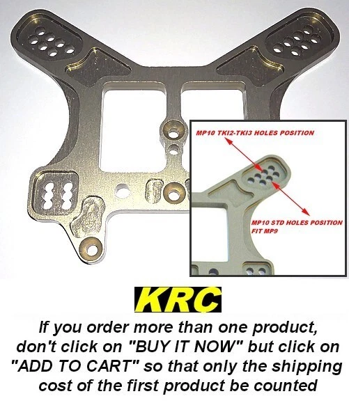 OT-UR934 FIORONI KYOSHO MP10 TKI2/TKI3, MP10-MP9 REAR SHOCK STAY, SUPPORT D'AM. - Photo 1/1