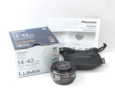 [Near MINT] in Box Panasonic LUMIX G X VARIO PZ 14-42mm 3.5-5.6 Lens Black - Image 1 of 4