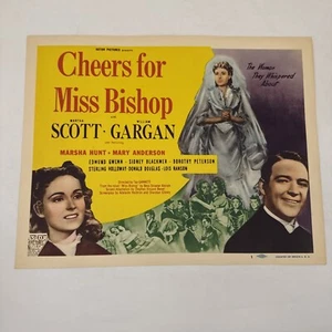 CHEERS FOR MISS BISHOP Title Lobby Card -11x14-Martha Scott, William Gargan) - Picture 1 of 9
