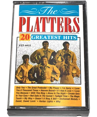 The Platters - 20 Greatest Hits (Cassette Tape 1990) PLAY TESTED - Image 1 of 4