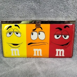 M&Ms Colorful Print Wallet with Swing Clasp and Change Compartment - Picture 1 of 4
