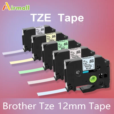 Cinta para hacer etiquetas de reemplazo de 5 piezas de 12 mm para Brother P-Touch TZ-231 TZe-231 131 PT-D210 Foto 1 de 4