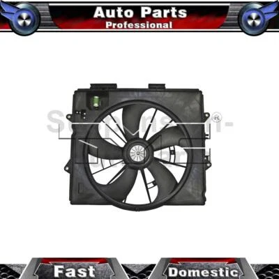 Ventilador de radiador y condensador doble TYC para Cadillac CTS_SU 2009 2010 2011 2012 2013 Foto 1 de 4