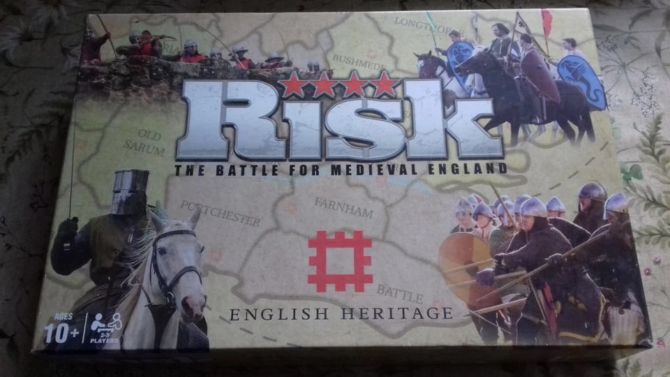 ULTRA RARE FACTORY SEALED HASBRO RISK - THE BATTLE FOR MEDIEVAL ENGLAND - Image 1 of 2