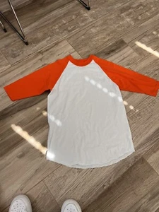 Soffe 3/4 Quarter Sleeve Baseball Tee Red, Boys, Medium - Picture 1 of 4