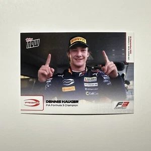 2021 TOPPS NOW FORMULA 1 #60 DENNIS HAUGER FIA Formula 3 Champion PREMA F1 - Picture 1 of 2