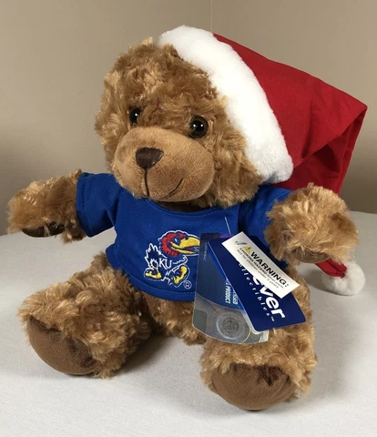 Kansas Jayhawks Plush Animal Teddy Bear Christmas NCAA Cover