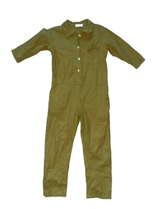 Girls MABO Button Down Jumpsuit 6-7yr Mustard Color - Picture 1 of 5