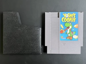 Yoshi's Cookie (Nintendo, 1993) NES - W/ Dust Cover! *AUTHENTIC* *TESTED* - Picture 1 of 12