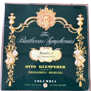 Beethoven Symphony No 7 Otto Klemperer Philharmonia Orchestra LP Columbia - Picture 1 of 11