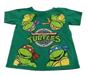 Mutant Ninja Turtles T-shirt Boy’s S 24" Chest Green Retro Vintage - Picture 1 of 6