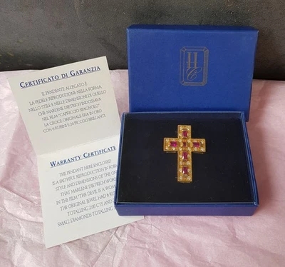 Ciondolo pendente a croce Hollywood Collection riproduzione Marlene Dietrich - Immagine 1 di 4