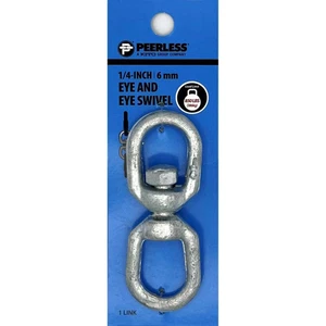Peerless Chain Company 1/4 Zoll Auge und Öse drehbar verzinkt - Bild 1 von 3