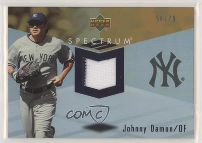 2007 Upper Deck Spectrum Swatches Gold /75 Johnny Damon #SSW-DA - Image 1 of 2