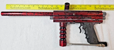 Маркер для пейнтбола Brass Eagle Raptor Xtreme • Red/Black Splash • ствол 12 дюймов (0,68) - Изображение 1 из 4