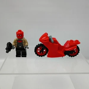 Lego Red Hood DC Universe W/ Motorcycle Batman Minifigure 76055 Minifig - Picture 1 of 4