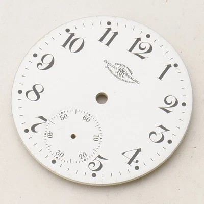 Ball Watch Co Official RR Standard 16S Painted Pocket Watch Dial for Parts Nice - Image 1 of 4