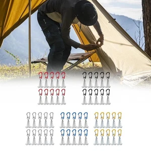 10x Deck Anchor Pegs Awning Anchor Portable Deck Tie Down Tent Stakes with - Picture 1 of 16