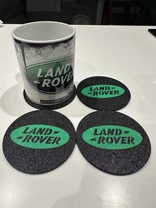 Land Rover Logo Drink Mats Mat Set Of 4 Coasters - Picture 1 of 2