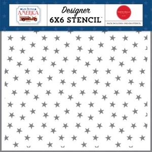 Plantilla Carta Bella Dios Bendiga América 6x6 - Estrella Lentejuelas (CBGBA136033) - Imagen 1 de 1