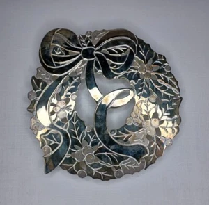 WM Rogers & Son versilberter Untersetzer in Kranzform mit Füßen - Bild 1 von 6