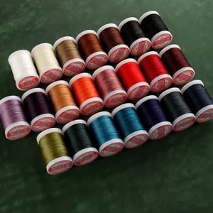 0.5mm Round Waxed Thread for DIY Leather Sewing Polyester Cord Wax String Craft - Picture 1 of 34