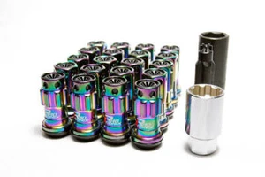 Project Kics 16+4 Locks Neocro R40 Iconix W/ Plastic Cap (Black) - 12X1.25 - Picture 1 of 1