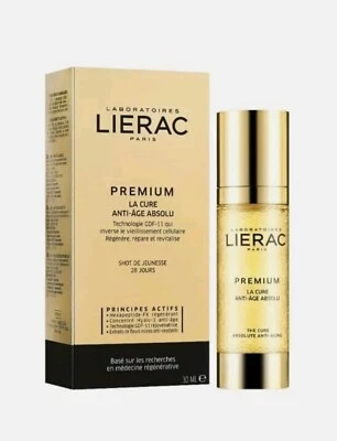 Suero facial antienvejecimiento absoluto Lierac PREMIUM La Cure 1,01 oz / 30 ml•NUEVO SELLADO✨ Foto 1 de 4