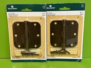 2x Bisagra de puerta redonda Brainerd 3 1/2 88 mm 5/8 15 mm 84059 bronce veneciano - Imagen 1 de 6