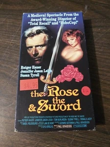 The Rose & The Sword (aka Flesh & Blood) w/ Rutger Hauer & Jennifer Leigh (VHS) - Picture 1 of 3