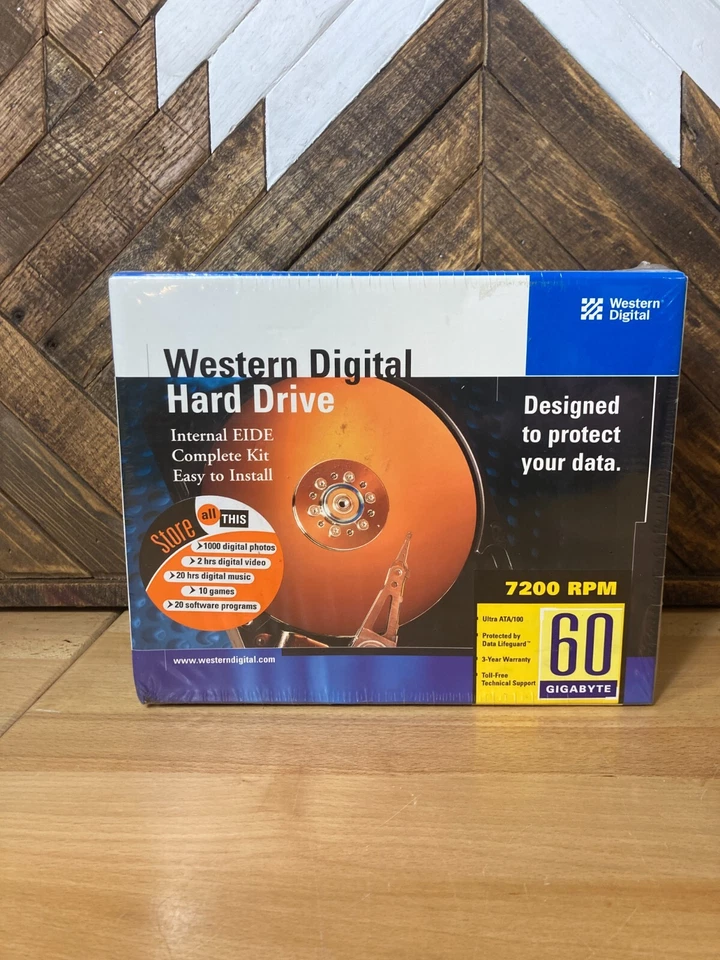 Western Digital Hard Drive 60GB 7200 RPM WD600BBRTL 3.5" Internal IEDE Sealed - Image 1 of 4