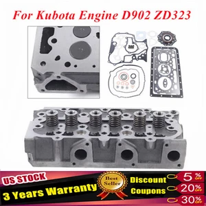 For Kubota D902-EF01 Engine Bobcat MT55 D902 Complete Cylinder Head & Gasket Set - Picture 1 of 17