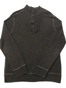 Seltener Davis & Squire Pullover Herren XL grau Pulli Knopfkragen Wollmischung Strick - Bild 1 von 11