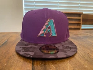 MyFitteds ARIZONA DIAMONDBACKS 1998 "EGGPLANT NIGHT CAMO" NEW ERA Fitted 7 3/4 - Picture 1 of 15