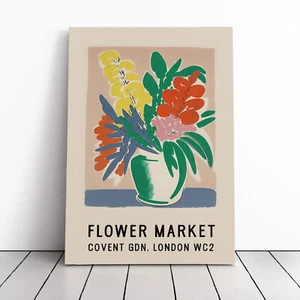 Covent Garden Flower Market No.9 Exhibition Canvas Wall Art Print Framed Picture - Picture 1 of 5